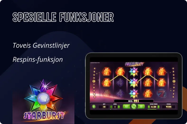 Starburst Spillfunksjoner
