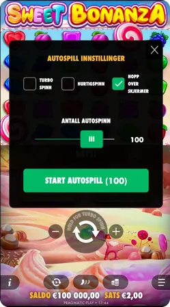 Innstillinger i Pirots