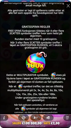 Spillfunksjonalitet i Pirots