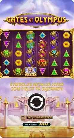 Innsatser i Gates of Olympus