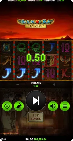 Påfyllingsbeløp og innsatser